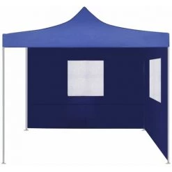 FIMEI Tente Pliable Avec 2 Parois 3 X 3 M Bleu -Tente de réception Soldes 61381522 2