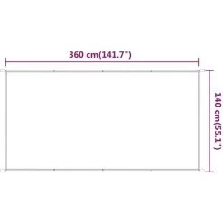 FIMEI Auvent Vertical Beige 140x360 Cm Tissu Oxford -Tente de réception Soldes 61382820 5