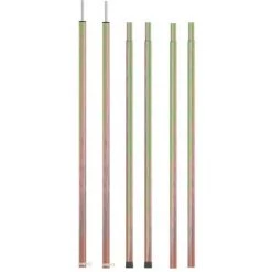 FIMEI Mâts De Tente Télescopiques 170-255 Cm 2 Pcs Acier Galvanisé