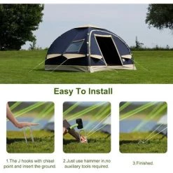 GRID COOL Lot De 6 Trampolines En J En Acier Galvanisé Pour Tentes De Camping 8mm X 30cm -Tente de réception Soldes 61661769 3