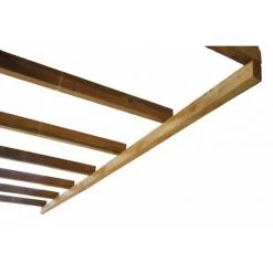 CHALET & JARDIN Toit Couv'Terrasse® En Bois 3x2 M - Sans Toit Polycarbonate