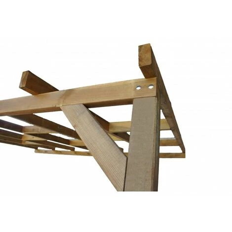 CHALET & JARDIN Toit Couv'Terrasse® En Bois 3x2 M - Avec Toit 4 CHALET & JARDIN Toit Couv'Terrasse® En Bois 3x2 M - Avec Toit - Image 2