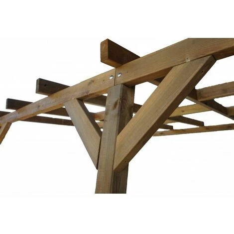 CHALET & JARDIN Toit Couv'Terrasse® En Bois 3x2 M - Avec Toit 5 CHALET & JARDIN Toit Couv'Terrasse® En Bois 3x2 M - Avec Toit - Image 3