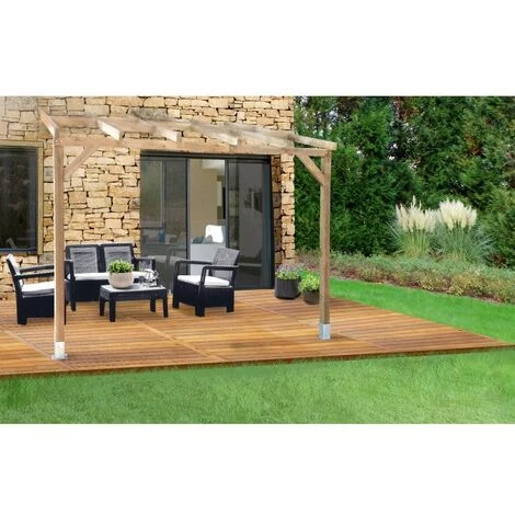 CHALET & JARDIN Toit Couv'Terrasse® En Bois 3x2 M - Avec Toit 7 CHALET & JARDIN Toit Couv'Terrasse® En Bois 3x2 M - Avec Toit - Image 5