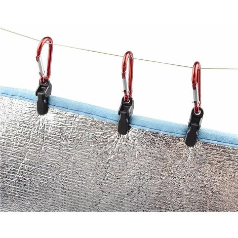 DENUOTOP Tente De Réception Et Barnum Clip De Fixation Coupe-vent Pour Tente De Camping, Pince Crocodile + Crochet De Levage, 10 Pieces 4 DENUOTOP Tente De Réception Et Barnum Clip De Fixation Coupe-vent Pour Tente De Camping, Pince Crocodile + Crochet De Levage, 10 Pieces – Image 2