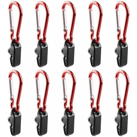 DENUOTOP Tente De Réception Et Barnum Clip De Fixation Coupe-vent Pour Tente De Camping, Pince Crocodile + Crochet De Levage, 10 Pieces 5 DENUOTOP Tente De Réception Et Barnum Clip De Fixation Coupe-vent Pour Tente De Camping, Pince Crocodile + Crochet De Levage, 10 Pieces – Image 3