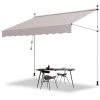 EINFEBEN Auvent Pince Auvent Balcon Auvent Bras Articulé Auvent Résistant Aux UV Hydrofuge Terrasse Jardin Balcon - Beige -Tente de réception Soldes 63579188 1