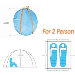 FANTABLAU Tente De Camping Automatique - 2 Places A 11 FANTABLAU Tente De Camping Automatique - 2 Places A -Tente de réception Soldes 63645920 5