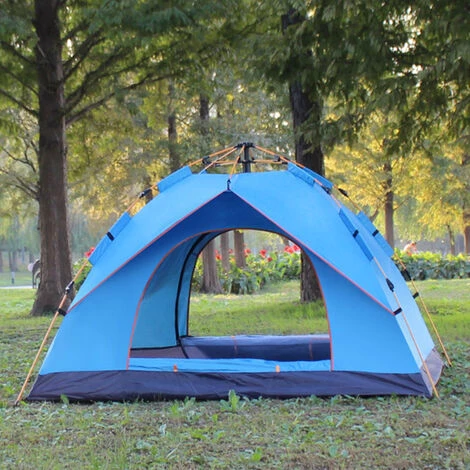 FANTABLAU 3-4 Personnes Anti-UV PopUp Tente Imperméable Extérieur Famille Camping Randonnée Pêche (Bleu Ciel, 3-4 Personnes 200x210x135cm) 3 FANTABLAU 3-4 Personnes Anti-UV PopUp Tente Imperméable Extérieur Famille Camping Randonnée Pêche (Bleu Ciel, 3-4 Personnes 200x210x135cm)