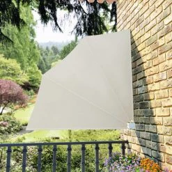 SUPERMARKET Auvent Latéral Pliable De Balcon Crème 140x140 Cm
