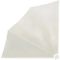 SUPERMARKET Auvent Latéral Pliable De Balcon Crème 140x140 Cm -Tente de réception Soldes 63648288 4