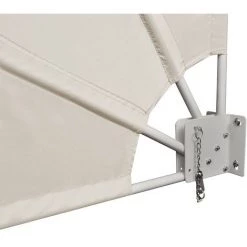 SUPERMARKET Auvent Latéral Pliable De Balcon Crème 140x140 Cm -Tente de réception Soldes 63648288 5
