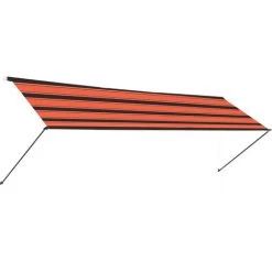 SUPERMARKET Auvent Rétractable Avec LED 300x150 Cm Orange Et Marron 10 SUPERMARKET Auvent Rétractable Avec LED 300x150 Cm Orange Et Marron -Tente de réception Soldes 63649805 4
