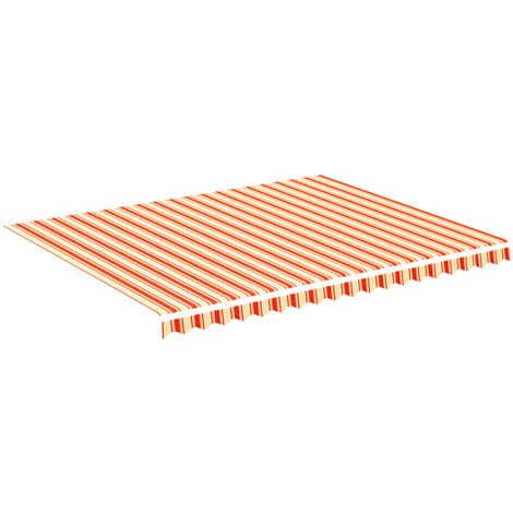 SUPERMARKET Tissu De Remplacement Pour Auvent Jaune Et Orange 4,5x3,5 M 4 SUPERMARKET Tissu De Remplacement Pour Auvent Jaune Et Orange 4,5x3,5 M - Image 2
