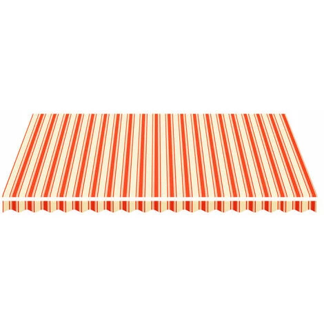 SUPERMARKET Tissu De Remplacement Pour Auvent Jaune Et Orange 4,5x3,5 M 5 SUPERMARKET Tissu De Remplacement Pour Auvent Jaune Et Orange 4,5x3,5 M - Image 3