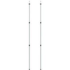 SUPERMARKET Mâts De Bâche Télescopiques 102-260 Cm 2 Pcs Aluminium -Tente de réception Soldes 63654809 2