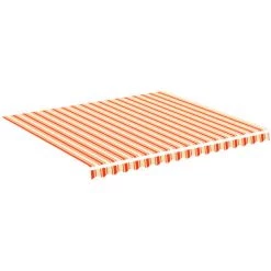 SUPERMARKET Tissu De Remplacement Pour Auvent Jaune Et Orange 4x3,5 M -Tente de réception Soldes 63655294 2