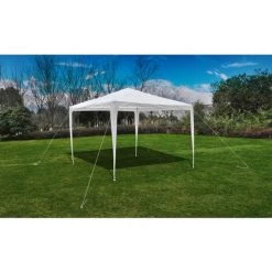 SUPERMARKET Tonnelle Pavillon De Jardin Blanc 3x3m -Tente de réception Soldes 63655411 3