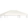 SUPERMARKET Toile Supérieure De Belvédère 310 G / M² 4 X 3 M Blanc Crème -Tente de réception Soldes 63655651 1