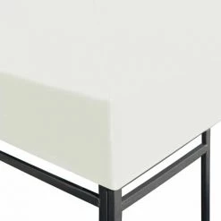 SUPERMARKET Toile Supérieure De Belvédère 310 G / M² 4 X 3 M Blanc Crème -Tente de réception Soldes 63655651 3