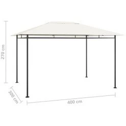 SUPERMARKET Belvédère 4x3x2,7 M Crème 180 G/m² -Tente de réception Soldes 63658467 5