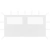 SUPERMARKET Paroi Latérale De Belvédère Avec Fenêtres 4x2 M Blanc -Tente de réception Soldes 63659241 1