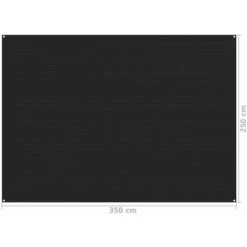 SUPERMARKET Tapis De Tente 250x350 Cm Noir -Tente de réception Soldes 63659298 4