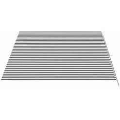 SUPERMARKET Tissu De Remplacement Pour Auvent Anthracite Et Blanc 4,5x3 M -Tente de réception Soldes 63660604 4