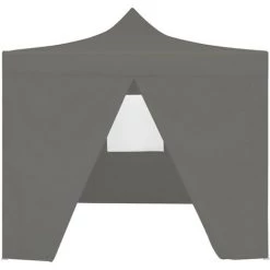 SUPERMARKET Tente De Réception Escamotable Avec 4 Parois 3x3 M Anthracite -Tente de réception Soldes 63663358 3