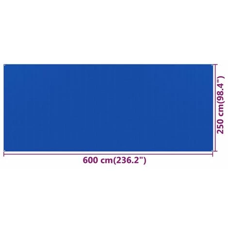 SUPERMARKET Tapis De Tente 250x600 Cm Bleu PEHD 6 SUPERMARKET Tapis De Tente 250x600 Cm Bleu PEHD - Image 4