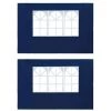 SUPERMARKET Paroi De Tente De Réception 2 Pcs Avec Fenêtre PE Bleu -Tente de réception Soldes 63667675 1