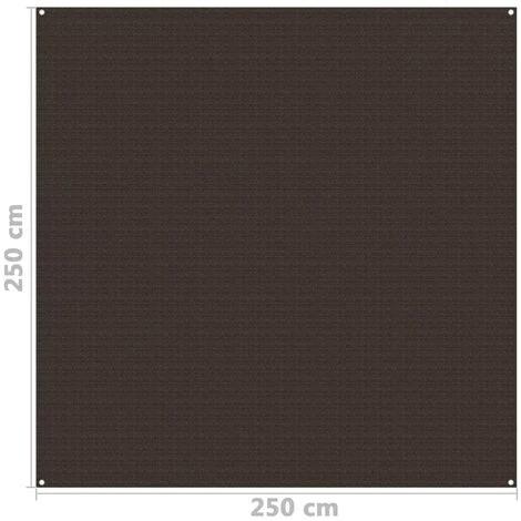 SUPERMARKET Tapis De Tente 250x250 Cm Marron 6 SUPERMARKET Tapis De Tente 250x250 Cm Marron - Image 4