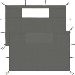 SUPERMARKET Parois Latérales De Belvédère Avec Fenêtres 2 Pcs Anthracite SUHB-3070427