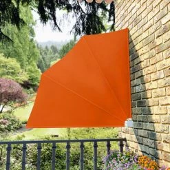 SUPERMARKET Auvent Latéral Pliable De Balcon Terre Cuite 140x140 Cm