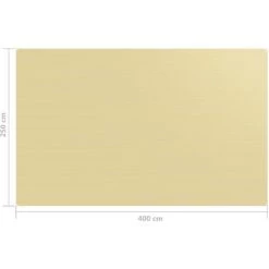 SUPERMARKET Tapis De Tente 250x400 Cm Beige -Tente de réception Soldes 63673195 4