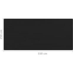SUPERMARKET Tapis De Tente 250x550 Cm Noir -Tente de réception Soldes 63674142 4