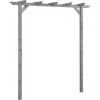 SUPERMARKET Pergola De Jardin Gris 200x40x205 Cm Bois De Pin Imprégné -Tente de réception Soldes 63676771 1