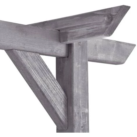 SUPERMARKET Pergola De Jardin Gris 200x40x205 Cm Bois De Pin Imprégné 5 SUPERMARKET Pergola De Jardin Gris 200x40x205 Cm Bois De Pin Imprégné - Image 3