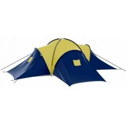 SUPERMARKET Tente De Camping 9 Personnes Bleu Et Jaune -Tente de réception Soldes 63676863 4