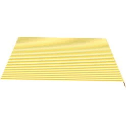 SUPERMARKET Tissu De Remplacement Pour Auvent Jaune Et Blanc 4,5x3,5 M -Tente de réception Soldes 63677515 4