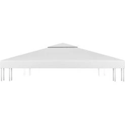 SUPERMARKET Toile De Toit De Belvédère 2 Niveaux 310 G/m² 4x3 M Blanc 10 SUPERMARKET Toile De Toit De Belvédère 2 Niveaux 310 G/m² 4x3 M Blanc -Tente de réception Soldes 63677956 4