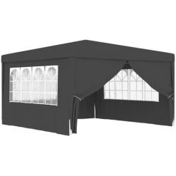 SUPERMARKET Tente De Réception Et Parois Latérales 4x4 M Anthracite 90 G/m² -Tente de réception Soldes 63679659 2