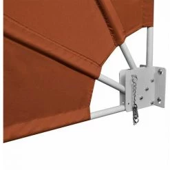 DENUOTOP Store Extérieur Auvent Lateral Pliable De Balcon Terre Cuite 140x140 Cm -Tente de réception Soldes 63701388 4