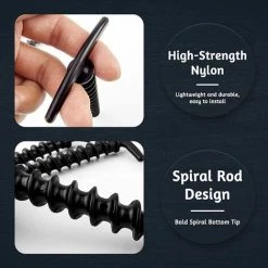 ROSIER 10 Pièces Piquets De Tente En Spirale, Robustes Piquets à Vis De Camping Pour Jardin, Camping, Voyage, Extérieur, 14.5 X 7 Cm Noir——VEBTles 9 ROSIER 10 Pièces Piquets De Tente En Spirale, Robustes Piquets à Vis De Camping Pour Jardin, Camping, Voyage, Extérieur, 14.5 X 7 Cm Noir——VEBTles -Tente de réception Soldes 63707106 3