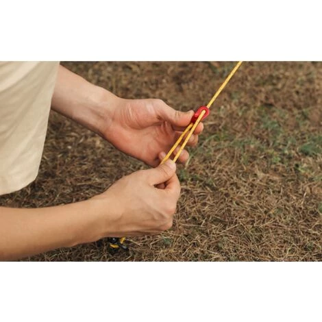 CATHERINE Corde De Tente Réfléchissante, Corde De Guidage De Tente Légère Avec Boucle Réglable, Parfaite Pour La Tente D'Auvent De Randonnée De Camping Longueur De La Corde 4 Mètres Orange 4 CATHERINE Corde De Tente Réfléchissante, Corde De Guidage De Tente Légère Avec Boucle Réglable, Parfaite Pour La Tente D'Auvent De Randonnée De Camping Longueur De La Corde 4 Mètres Orange - Image 2