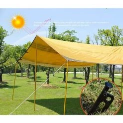 LTS FAFA Tente En Acier De 5 Pièces * 20cm, Goujons Filetés Résistants Pour Le Camping Et L'extérieur -Tente de réception Soldes 63757567 5