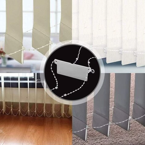 ROSIER Chaîne De Store Vertical De 20 M - Accessoires De Store Vertical Et 5 Connecteurs De Cordon De Store - Chaîne De Fond De Store Vertical Pour Lattes De 89 Mm,—VEBTles 6 ROSIER Chaîne De Store Vertical De 20 M - Accessoires De Store Vertical Et 5 Connecteurs De Cordon De Store - Chaîne De Fond De Store Vertical Pour Lattes De 89 Mm,—VEBTles - Image 4