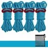 GroupM Bleu 4m X 4 Sac En Filet Tente De Camping En Plein Air Corde 4mm Corde D'épaisseur Ensemble De Corde Réfléchissante -Tente de réception Soldes 63894492 1