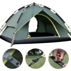 ALMI 10 Set De Pince à Bâche Noir,Clips De Bâche Avec Mousqueton Tendeur Corde Pour Les Auvents De Camping Bâche De Caravane -Tente de réception Soldes 63912099 5