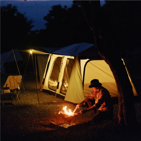 BENOBBY KIDS Tente Octagon, Tente Festival 8 Places, Grande Tente Dôme Avec Pleine Hauteur De Tête, 100% Imperméable, Tente De Camping Familiale Avec Tapis De Sol Cousu(Tige Hydraulique 435*285*195) 6 BENOBBY KIDS Tente Octagon, Tente Festival 8 Places, Grande Tente Dôme Avec Pleine Hauteur De Tête, 100% Imperméable, Tente De Camping Familiale Avec Tapis De Sol Cousu(Tige Hydraulique 435*285*195) – Image 4